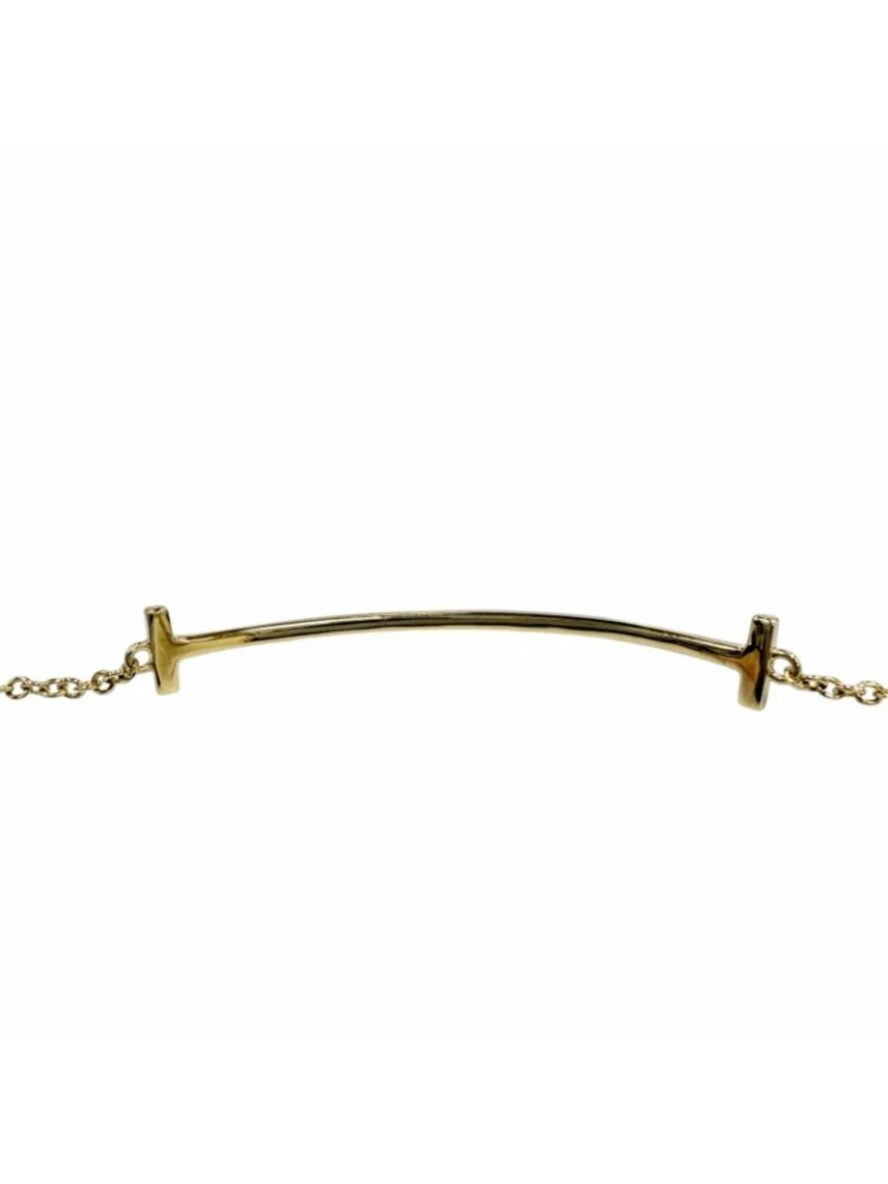 Tiffany & Co T Smile Bracelet Small Yellow Gold